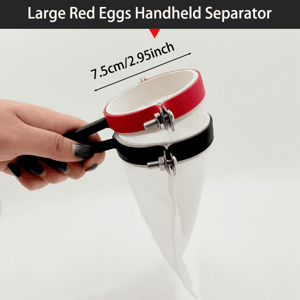 Large Red Eggs Handheld Separator